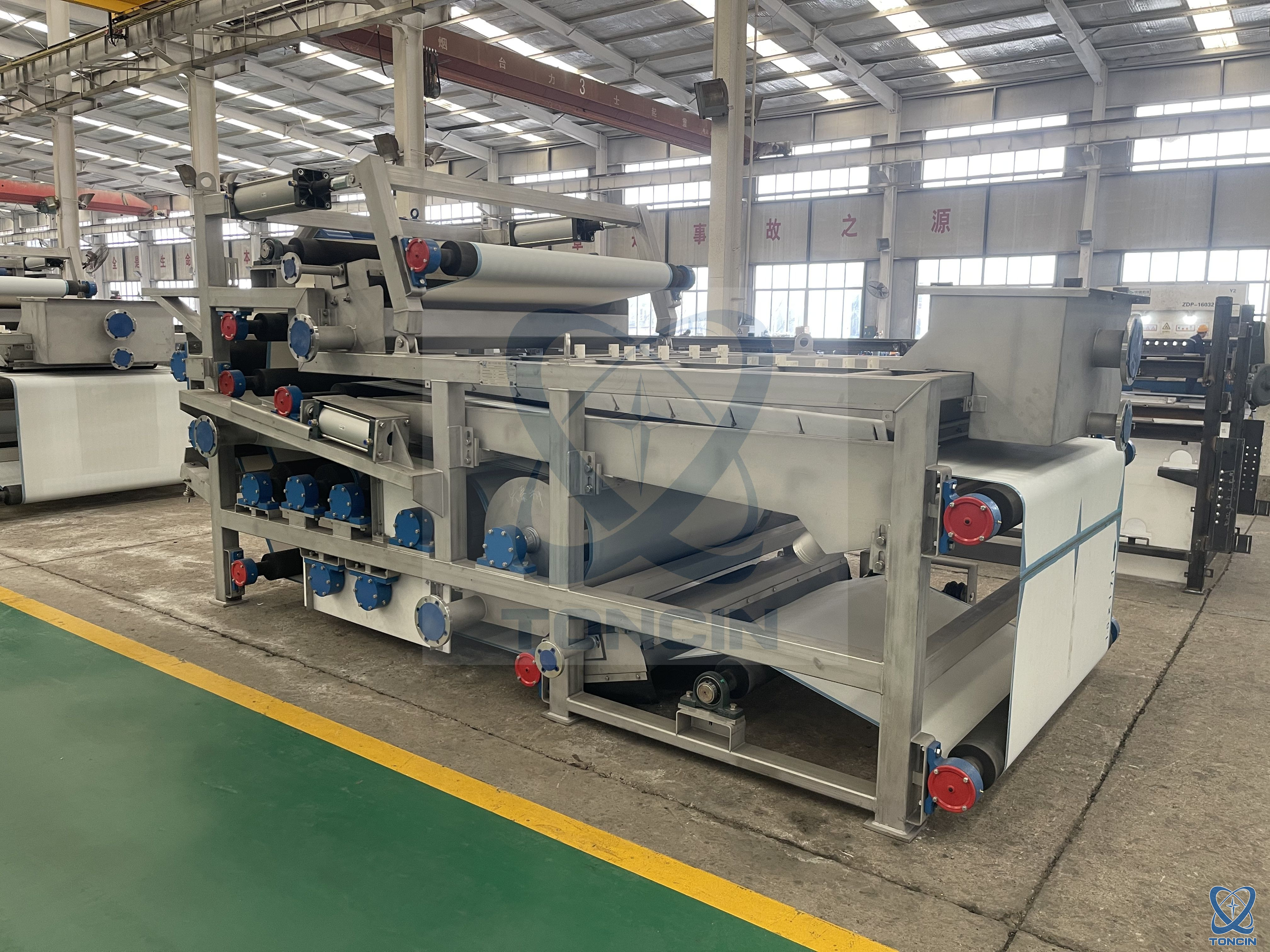 Toncin پرس فیلتر کمربند برای فرآیندهای لیچینگ مایع