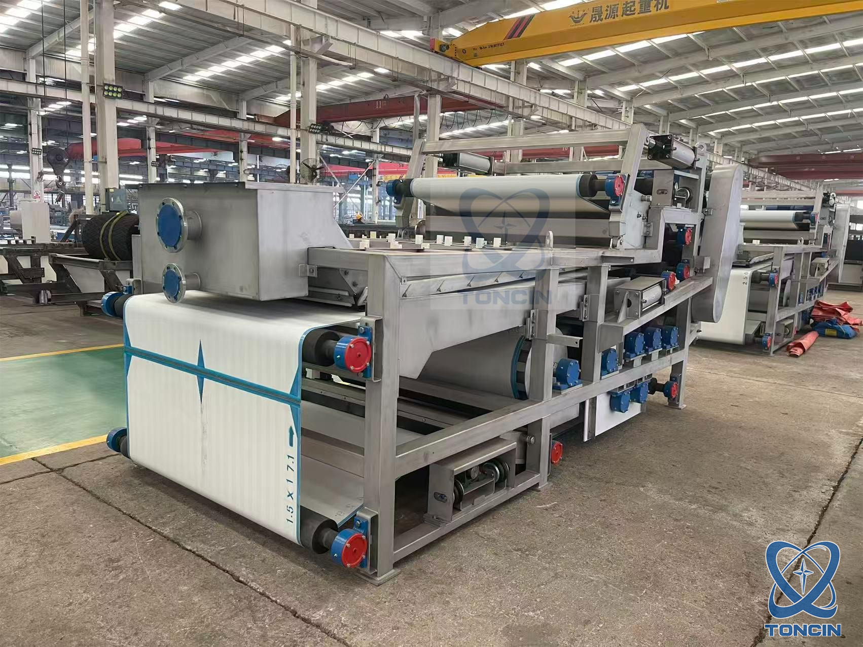 سیستم فیلتر کمربند آبگیری صنعتی با ظرفیت بالا